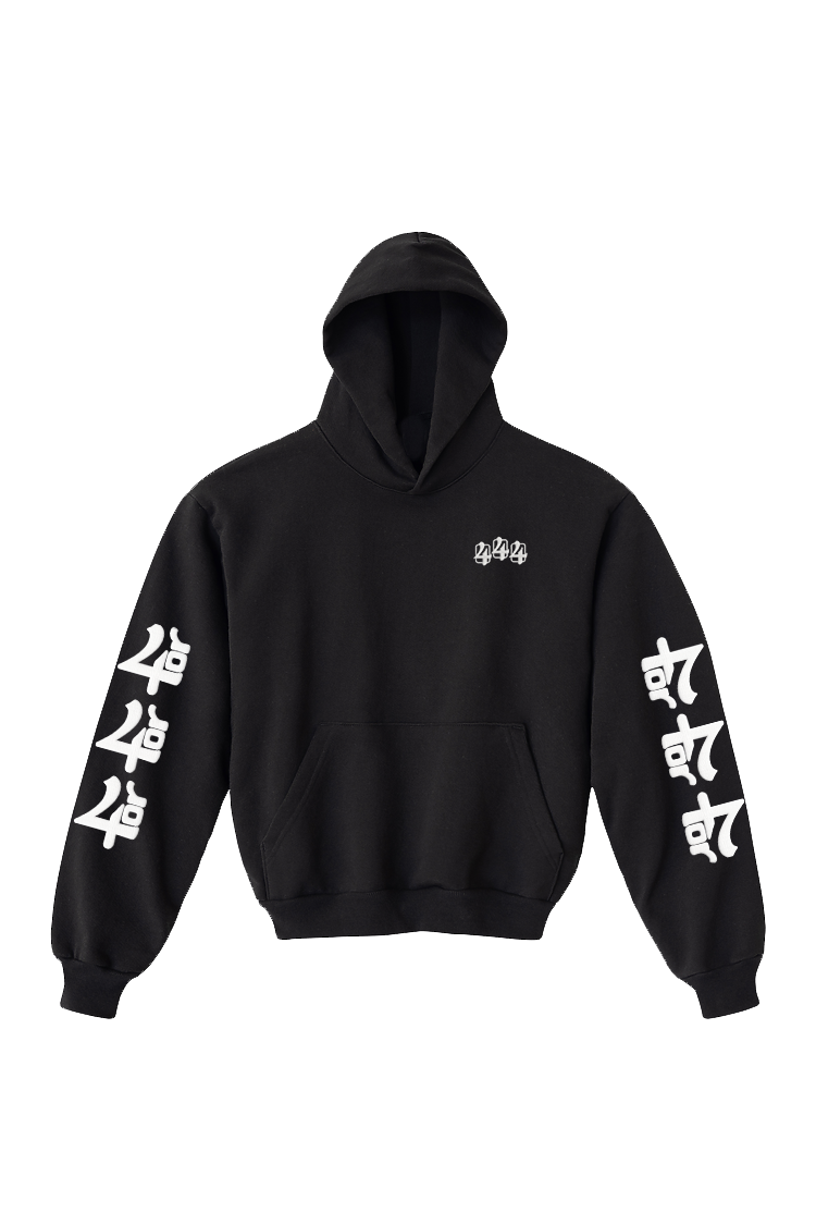 444 HOODIE - OG BLACK