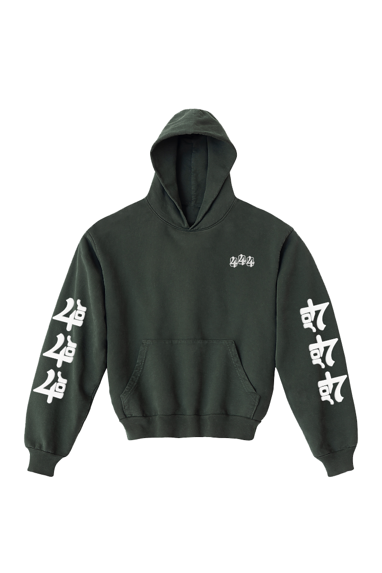 444 HOODIE - GROUNDING GREEN