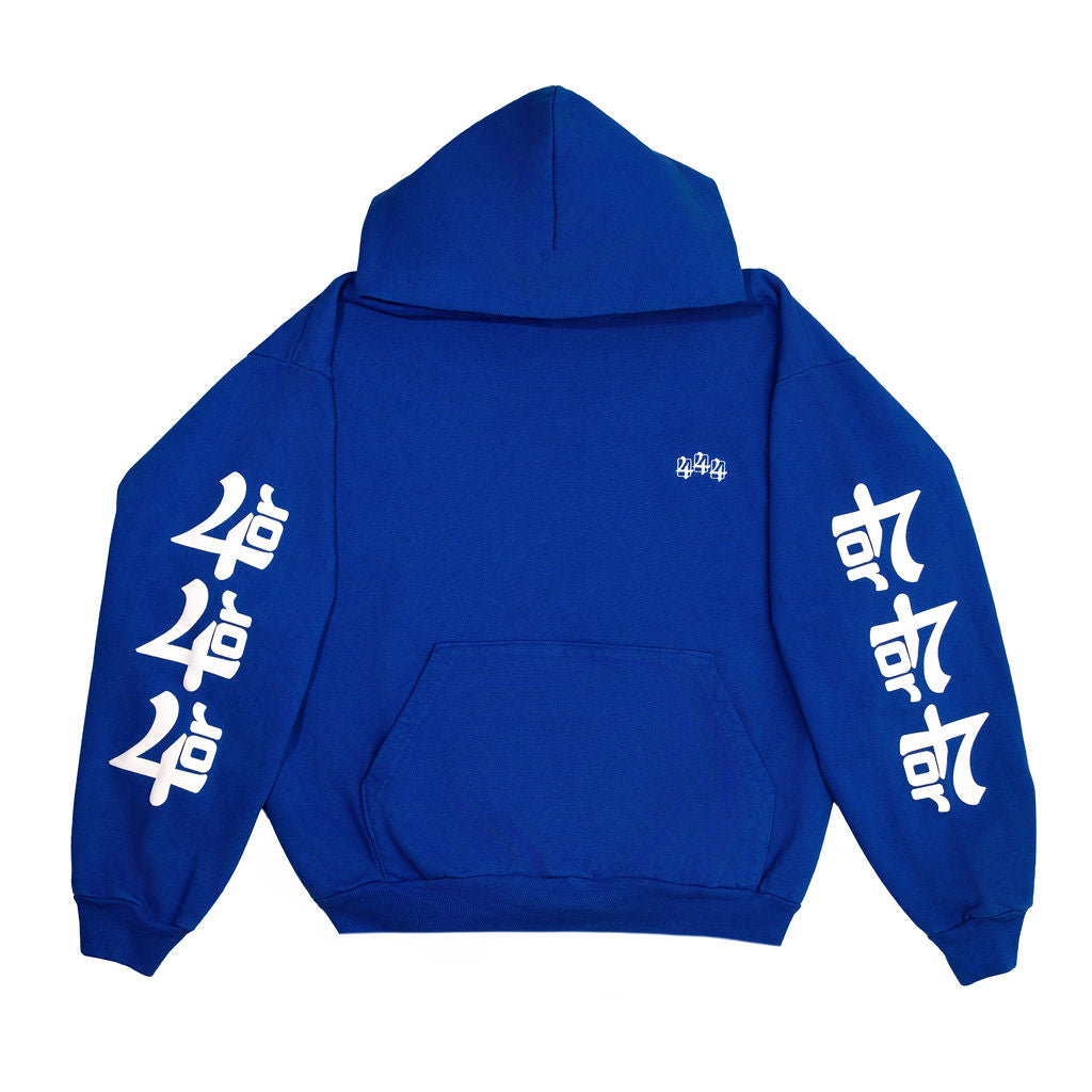 444 HOODIE - TRUE BLUE