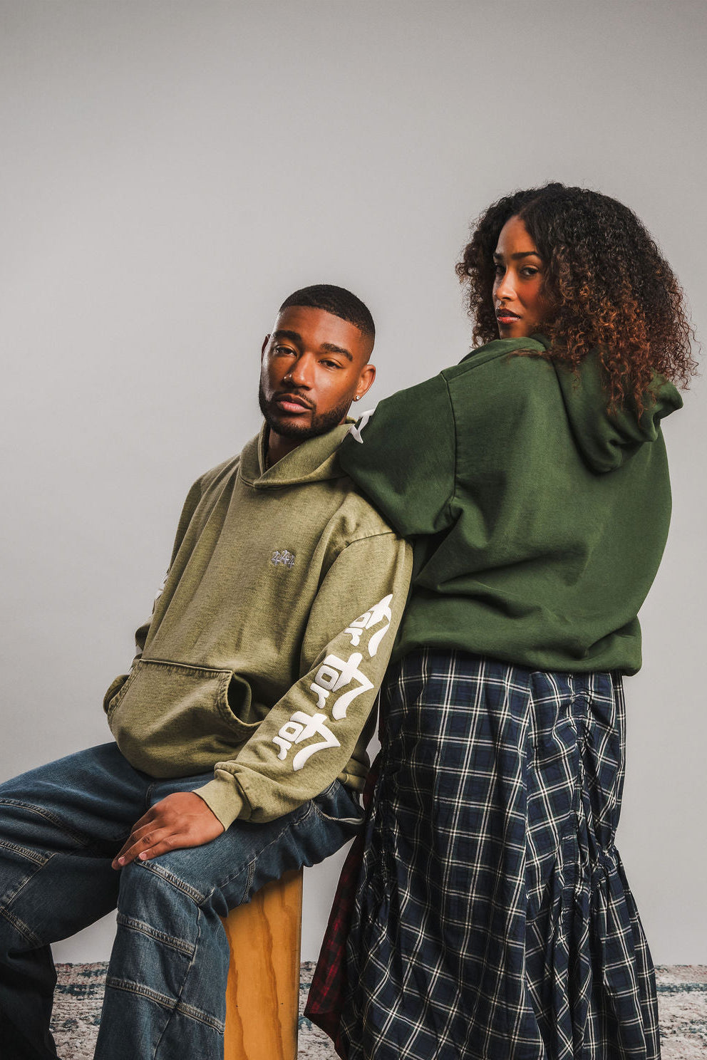 444 HOODIE - GROUNDING GREEN