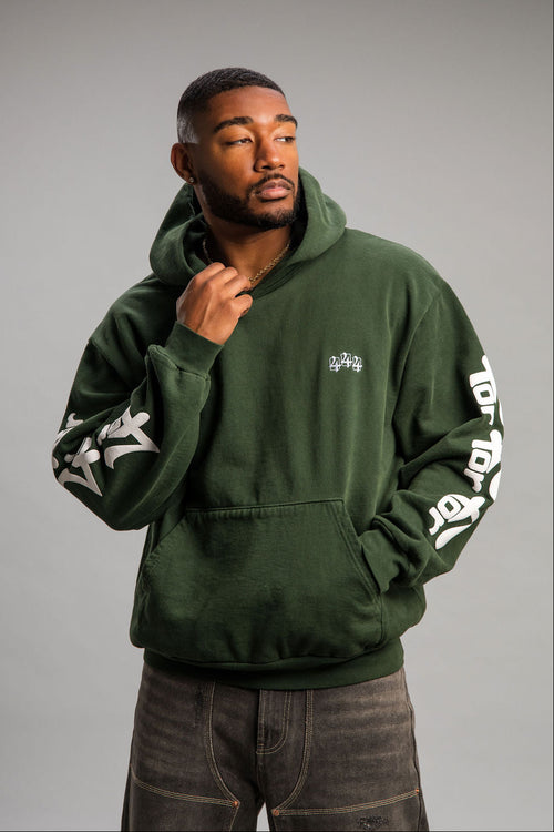 444 HOODIE - GROUNDING GREEN