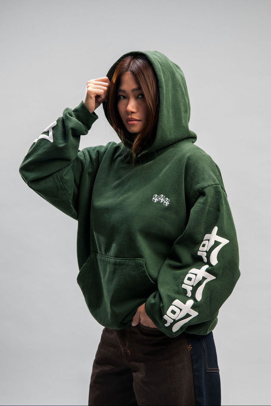 444 HOODIE - GROUNDING GREEN