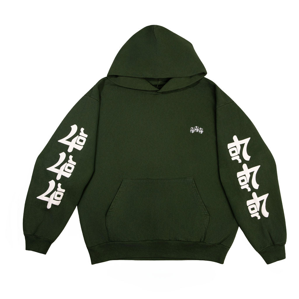 444 HOODIE - GROUNDING GREEN