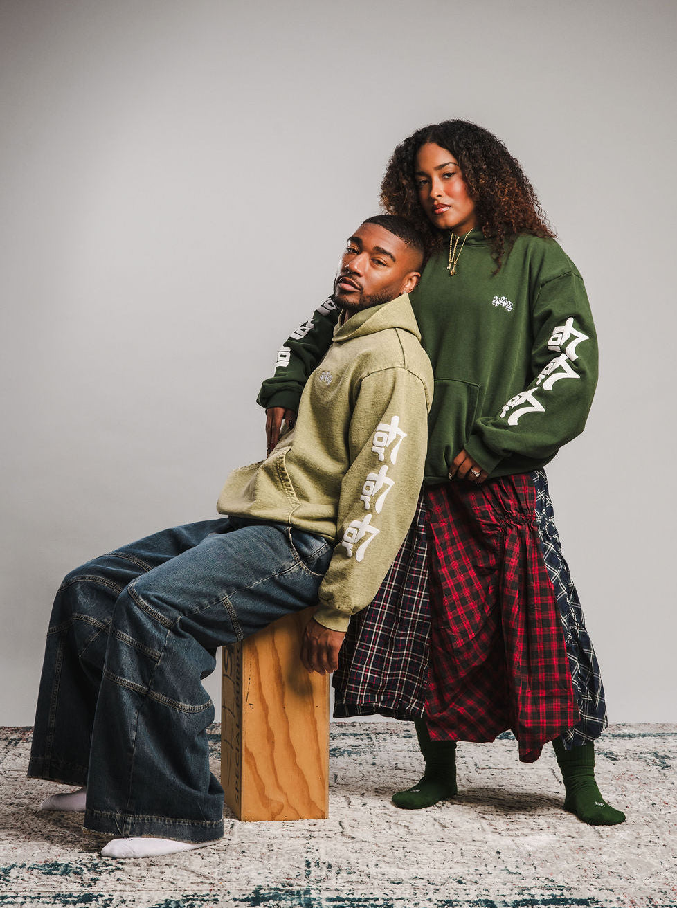 444 HOODIE - GROUNDING GREEN