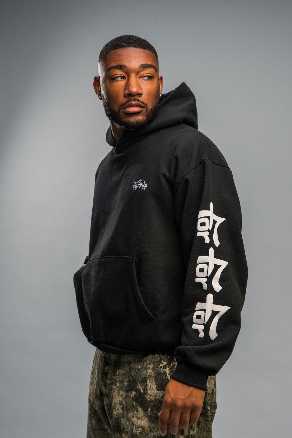 444 HOODIE - OG BLACK
