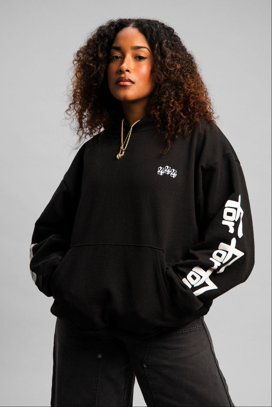 444 HOODIE - OG BLACK – forforfor