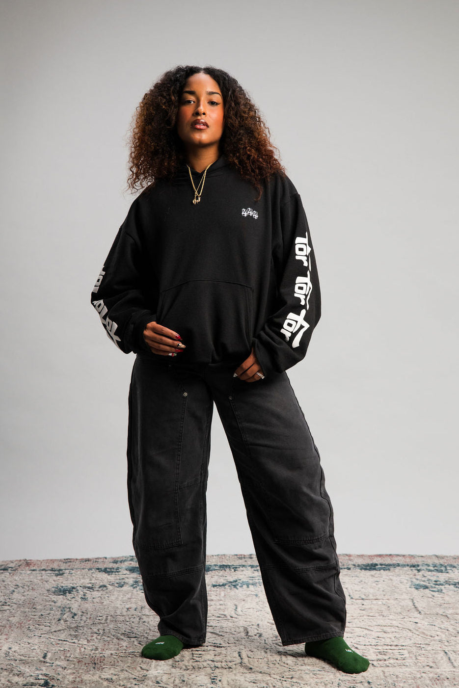 444 HOODIE - OG BLACK