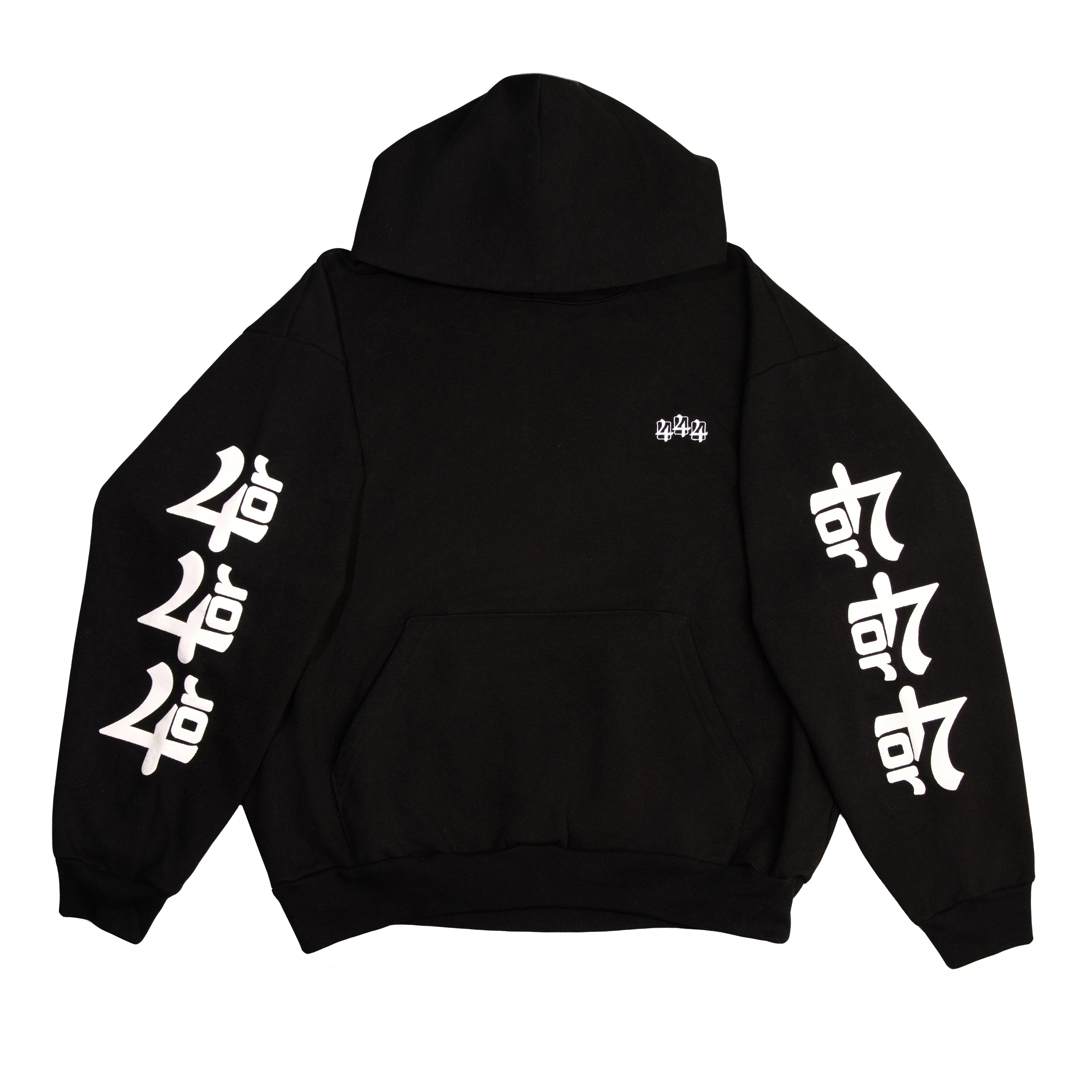 444 HOODIE - OG BLACK