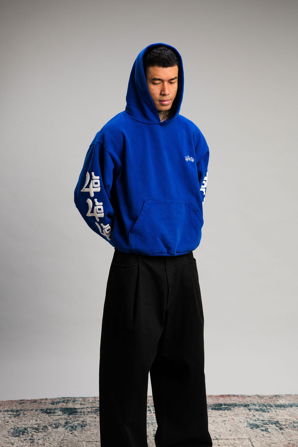 444 HOODIE - TRUE BLUE