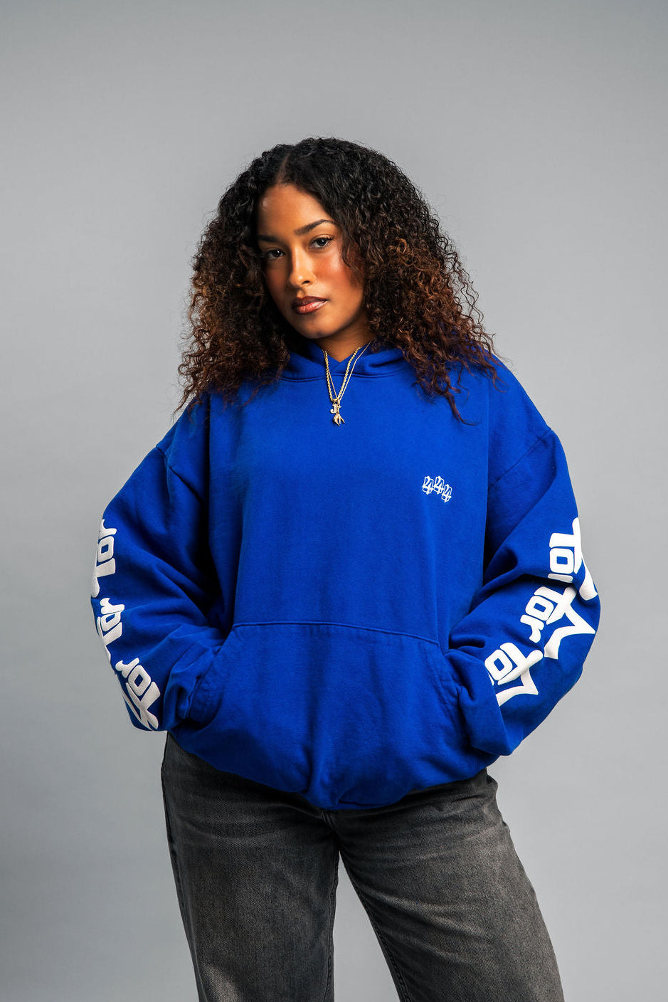 444 HOODIE - TRUE BLUE