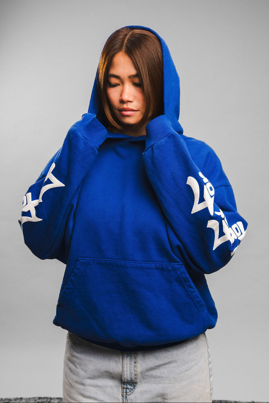 444 HOODIE - TRUE BLUE